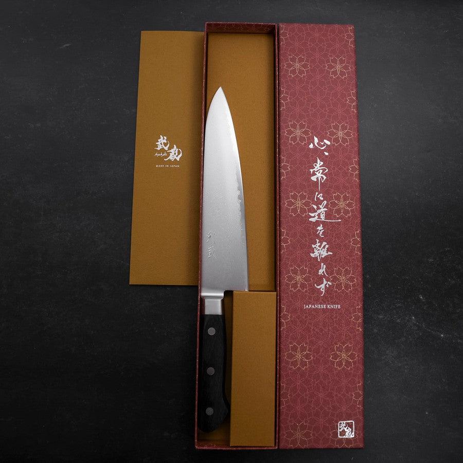 Gyuto VG-10 Damast Schwarzer Westlicher Griff 210mm - Image 8