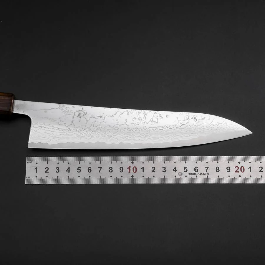 Gyuto VG-10 Nickel Damast Sumi Urushi Griff 210mm - Image 7