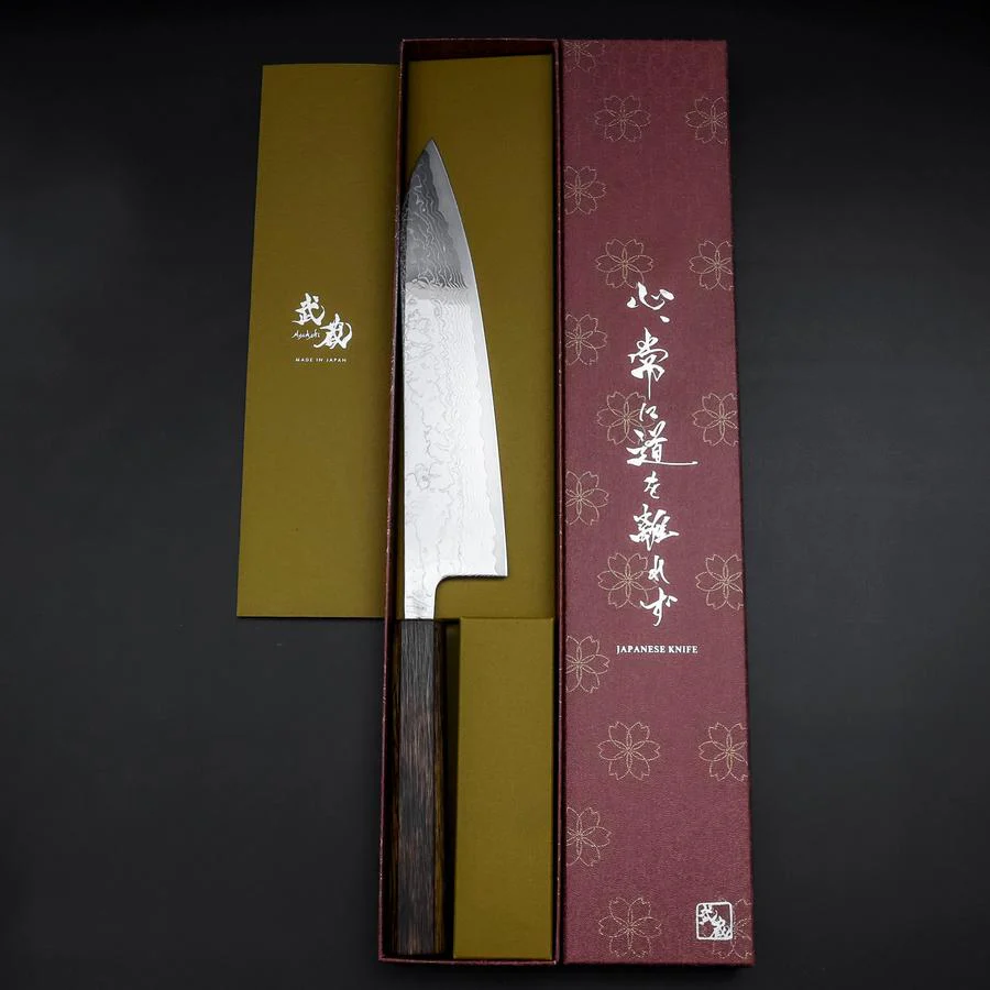 Gyuto VG-10 Nickel Damast Sumi Urushi Griff 210mm - Image 8