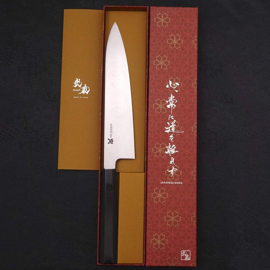 Gyuto VG-10 Poliert Büffelhorn und Ebenholz Griff 240mm - Image 8