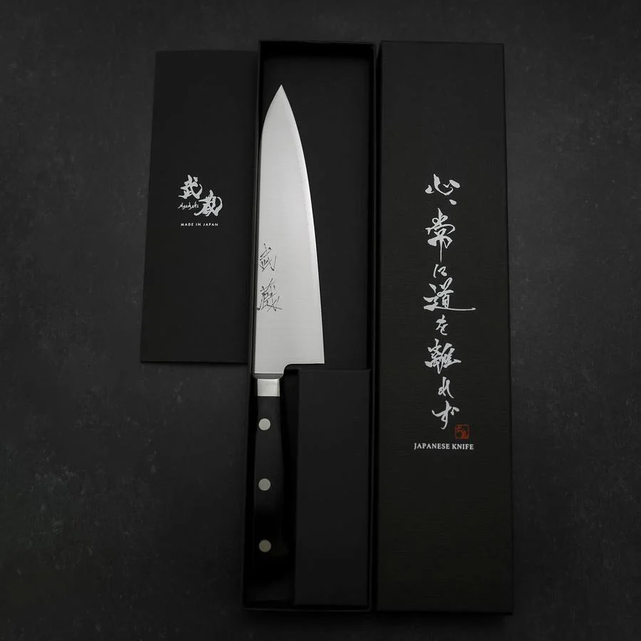 Gyuto VG-10 Poliert Schwarzer Westlicher Kirschholz Griff 180mm - Image 7
