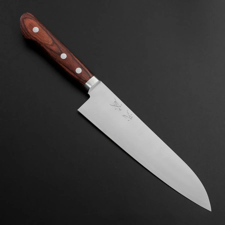 Gyuto VG-1 Poliert Westlicher Mahagoni Griff 180mm