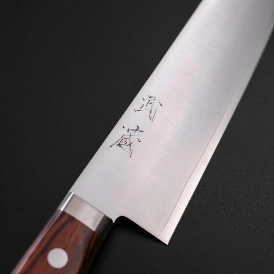 Gyuto VG-1 Poliert Westlicher Mahagoni Griff 180mm - Image 3