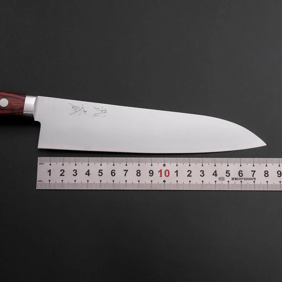 Gyuto VG-1 Poliert Westlicher Mahagoni Griff 180mm - Image 7