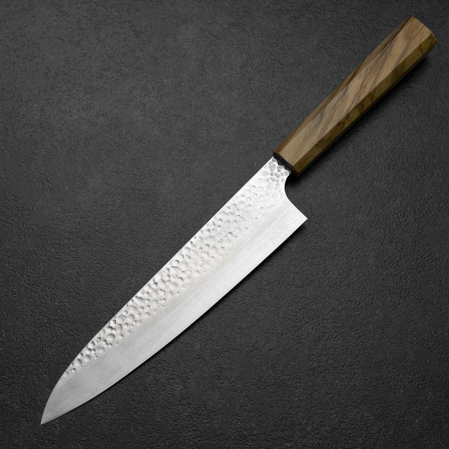 Gyuto VG-10 Tsuchime Damast Olivenholz Griff 210mm - Image 2