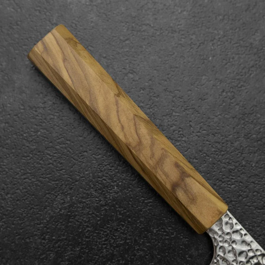 Gyuto VG-10 Tsuchime Damast Olivenholz Griff 210mm - Image 6