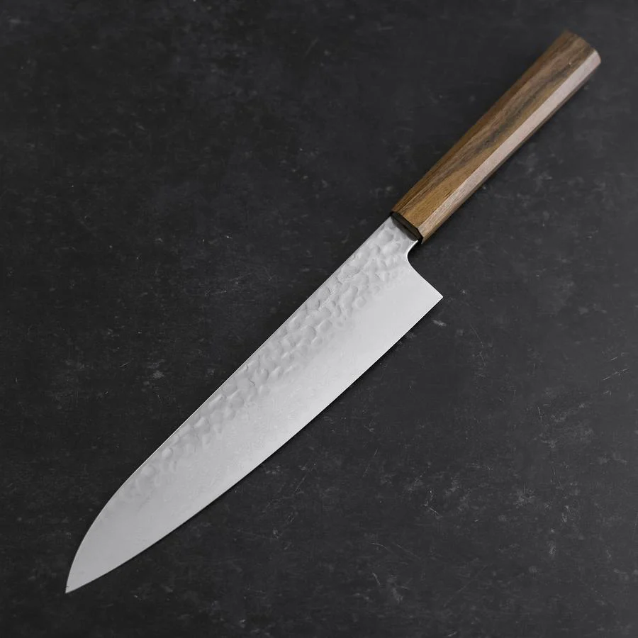 Gyuto VG-10 Tsuchime Damast Eschenholz Griff 210mm - Image 2