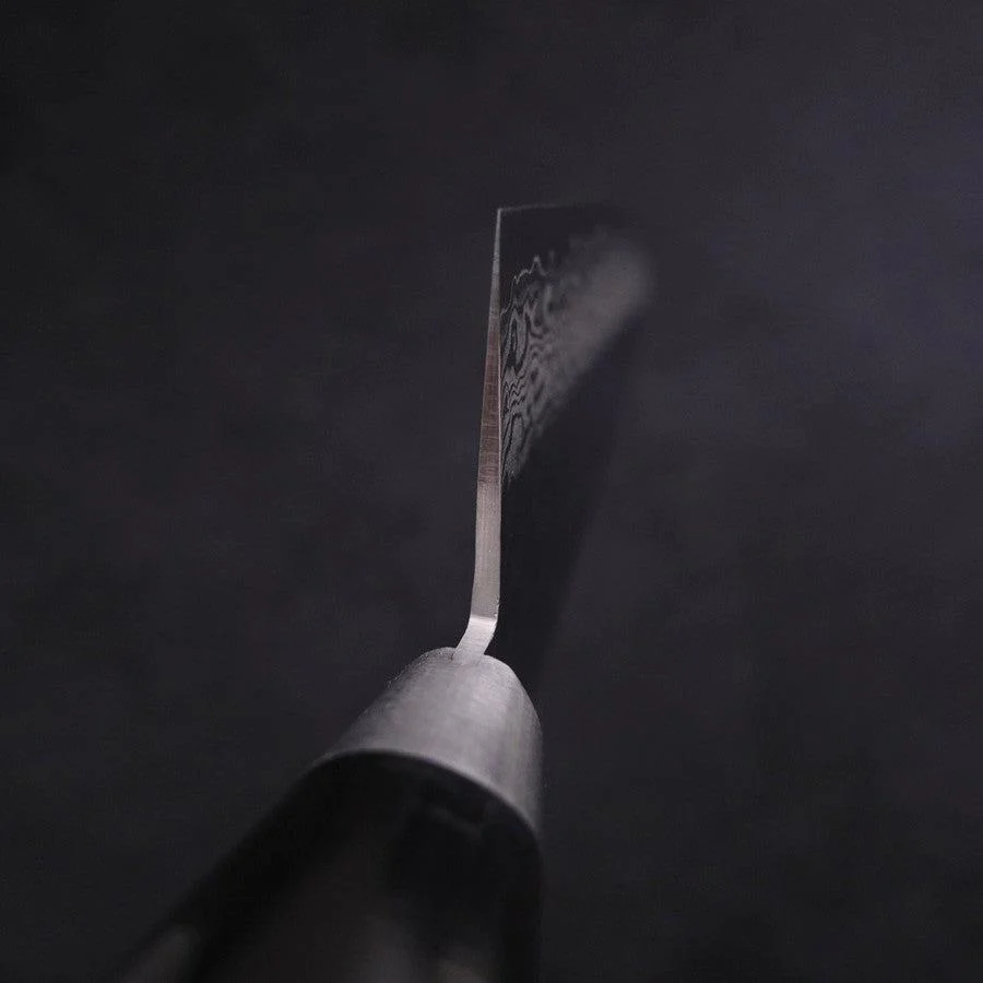 Gyuto VG-10 Tsuchime Damast Schwarzer Westlicher Griff 210mm - Image 4