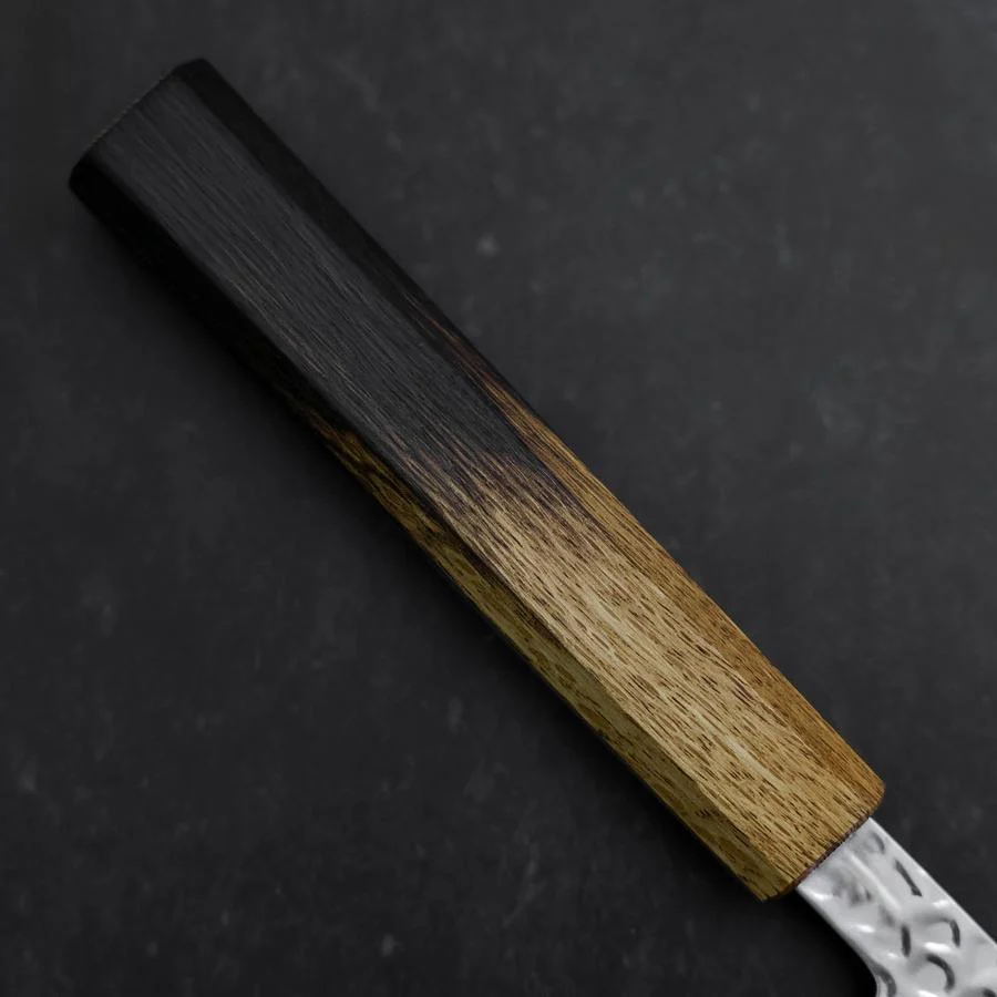 Gyuto VG-10 Tsuchime Damast Yaki Urushi Griff 210mm - Image 6