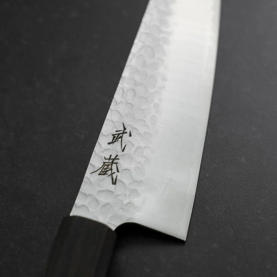Gyuto VG-10 Tsuchime Ebenholz Griff 200mm - Image 3