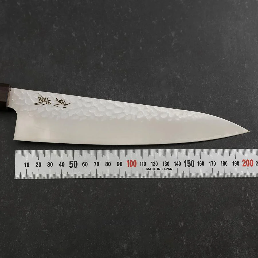 Gyuto VG-10 Tsuchime Ebenholz Griff 200mm - Image 7