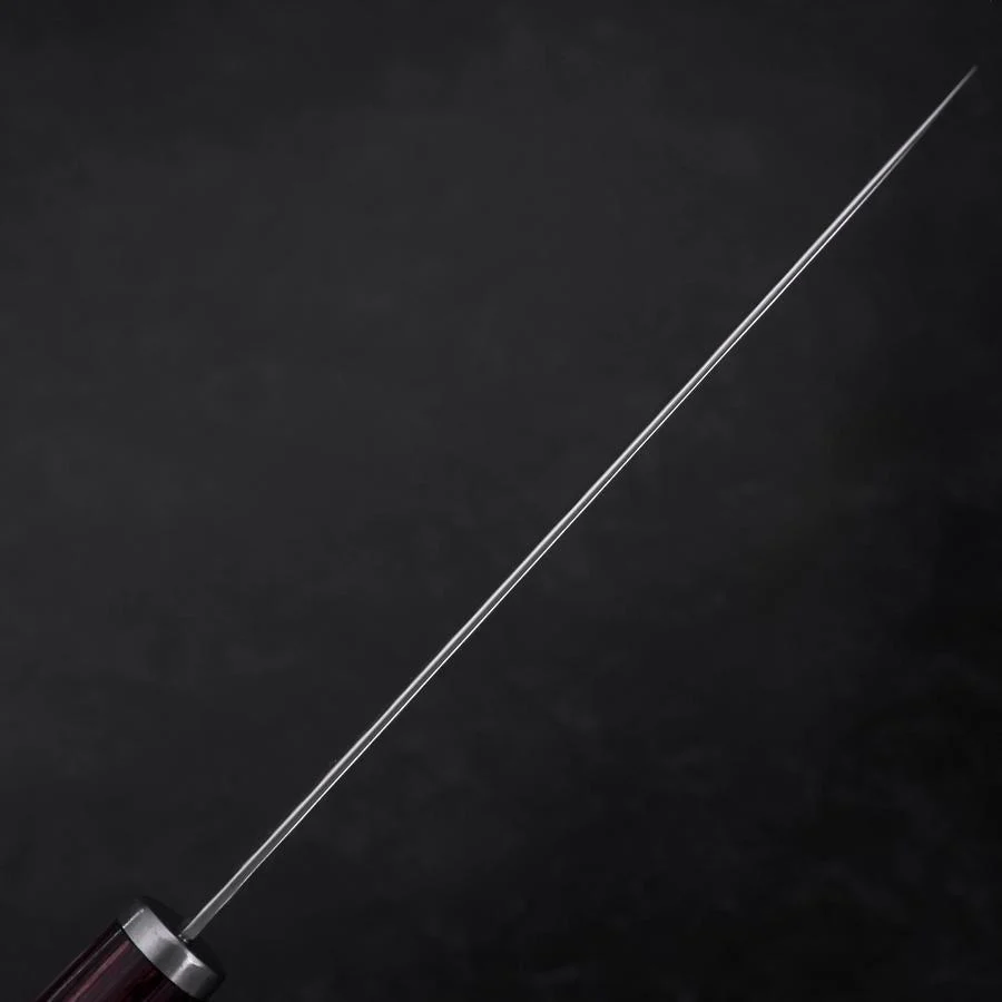 Gyuto VG-10 Tsuchime Roter Runder Griff 180mm - Image 5