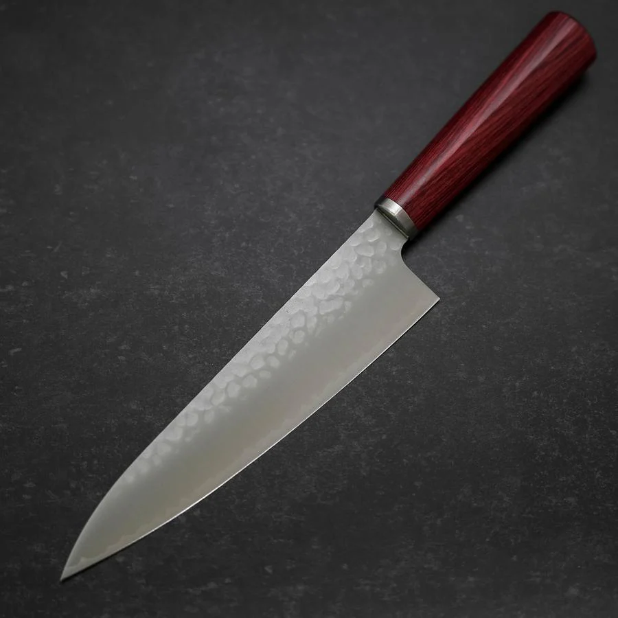 Gyuto VG-10 Tsuchime Roter Westlicher Griff 185mm - Image 2