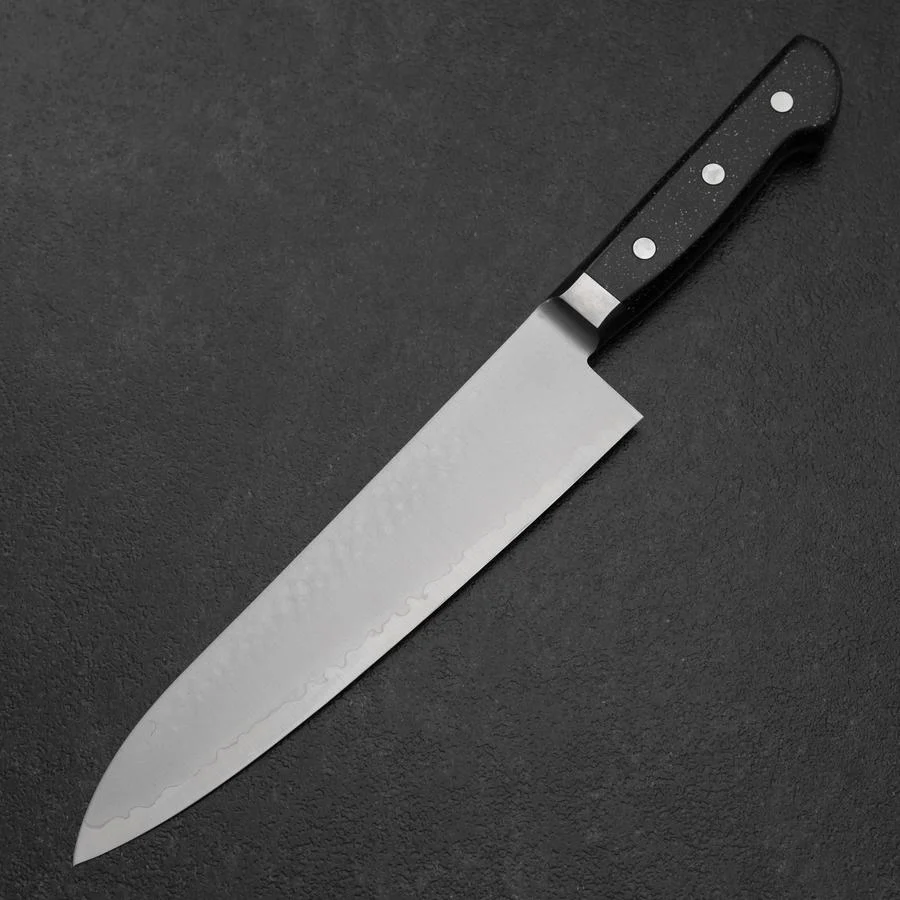 Gyuto VG-5 Tsuchime Schwarzer Marmor Griff 210mm - Image 2
