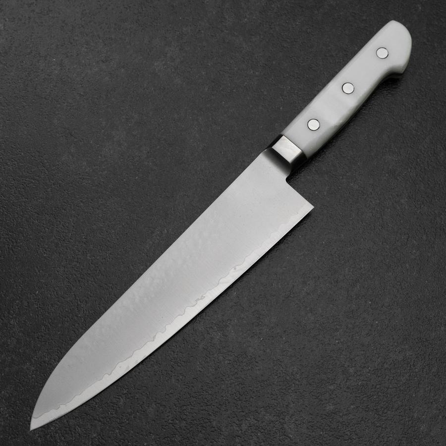 Gyuto VG-5 Tsuchime Weißer Marmor Griff 210mm - Image 2