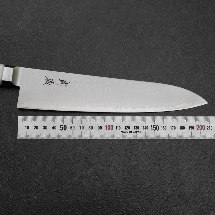 Gyuto VG-5 Tsuchime Weißer Marmor Griff 210mm - Image 7