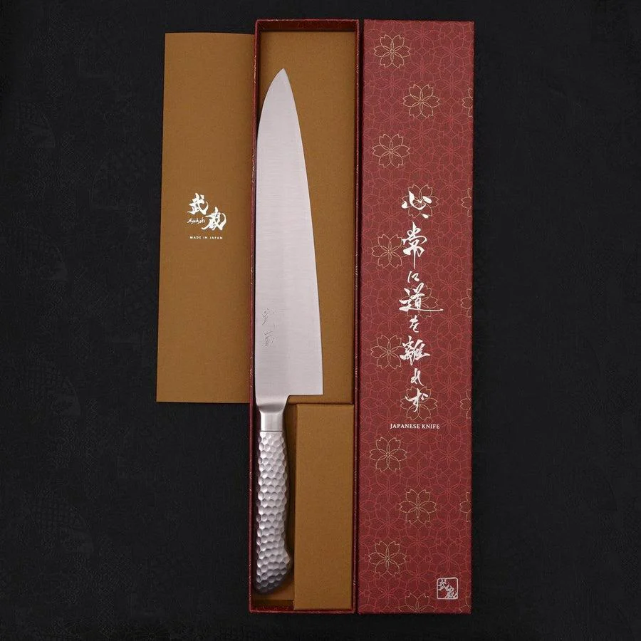 Gyuto VG-5 Poliert Molybdän Westlicher Griff 240mm - Image 8