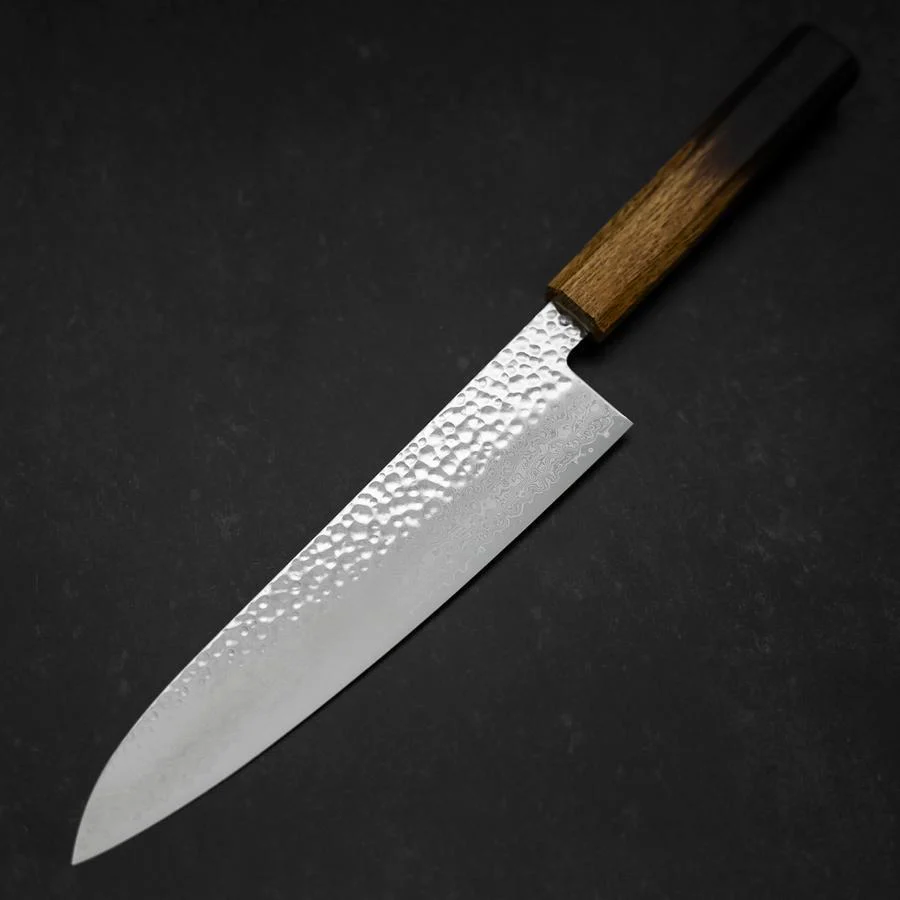 Gyuto VG-10 Tsuchime Damast Yaki Urushi Griff 210mm - Image 2