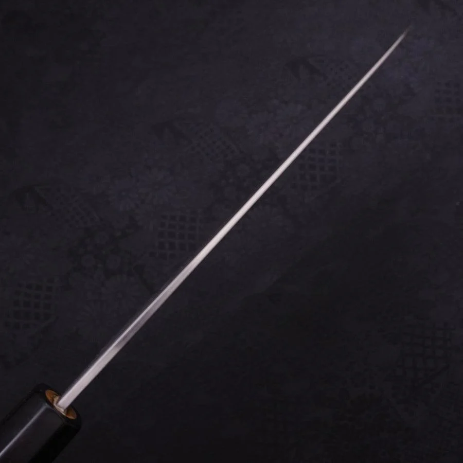 Gyuto White Steel #1 Poliert Büffelhorn und Ebenholz Griff 180mm - Image 4