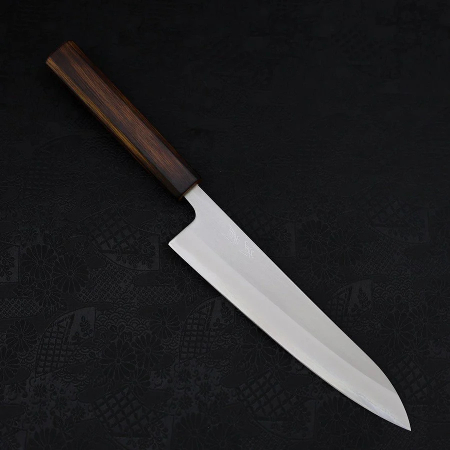 Gyuto White Steel #1 Poliert Sumi Urushi Griff 210mm