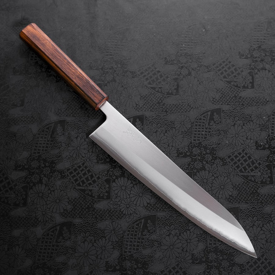 Gyuto White Steel #1 Poliert Sumi Urushi Griff 240mm