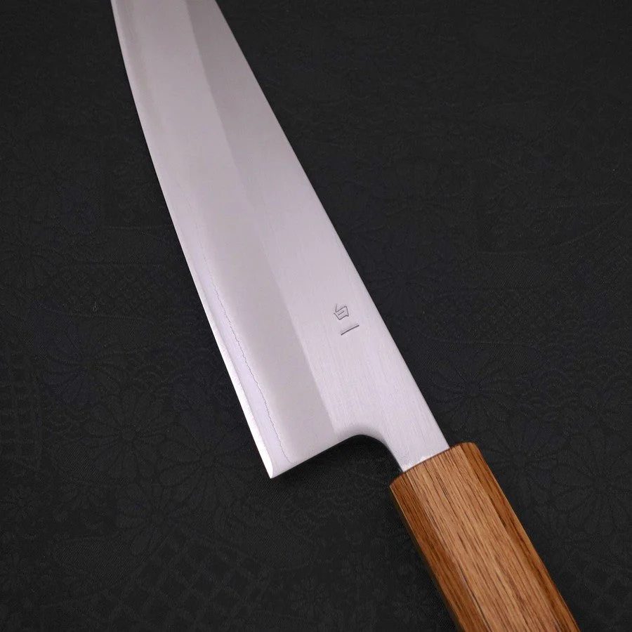 Gyuto White Steel #1 Poliert Yaki Urushi Griff 180mm - Image 3