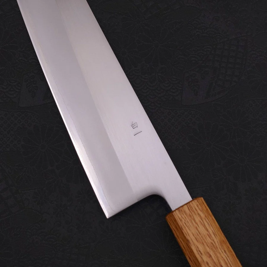 Gyuto White Steel #1 Poliert Yaki Urushi Griff 240mm - Image 3