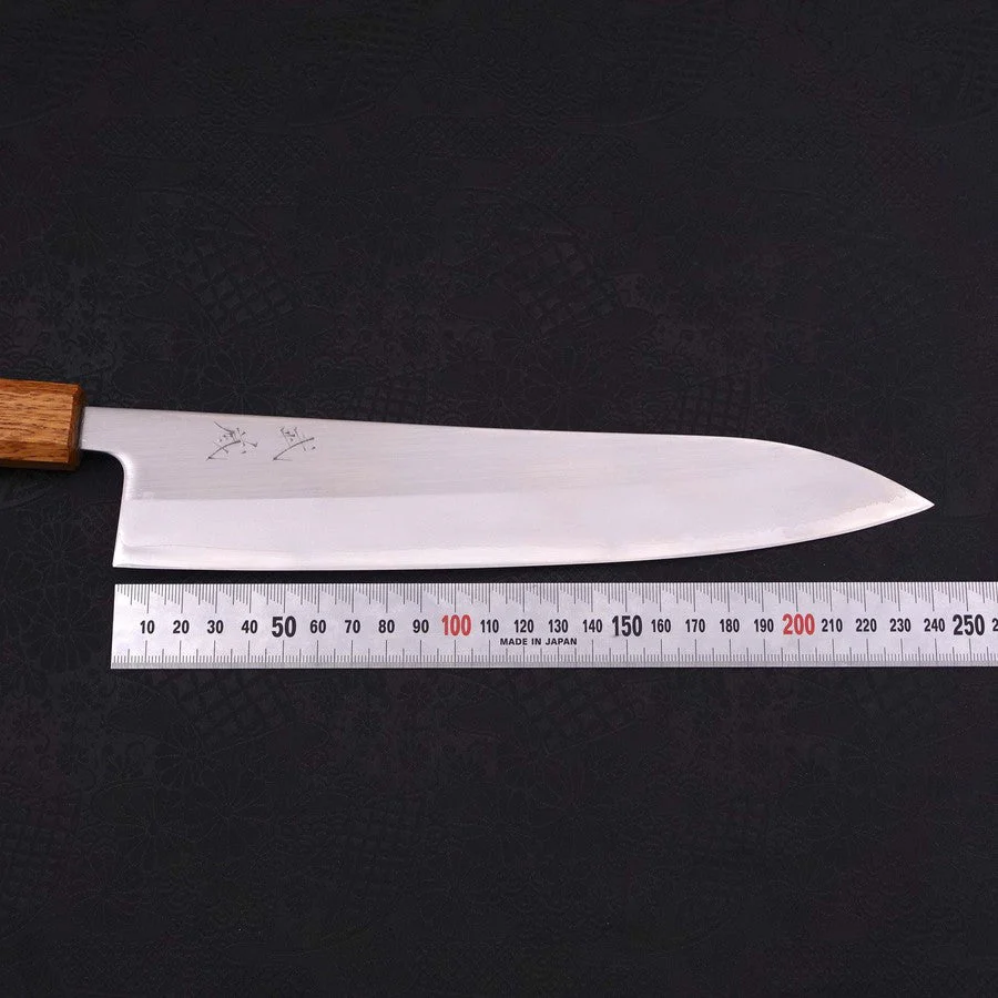 Gyuto White Steel #1 Poliert Yaki Urushi Griff 240mm - Image 7