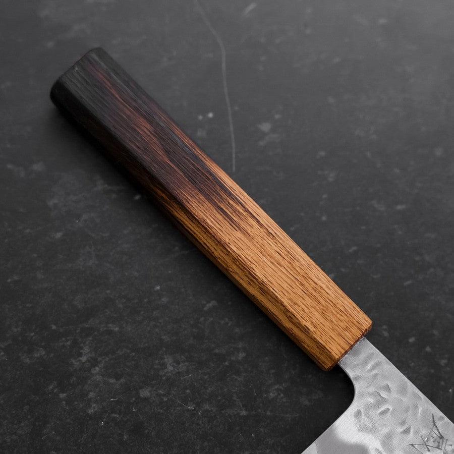 Gyuto White Steel #1 Edelstahlummantelung Tsuchime Yaki Urushi Griff 240mm - Image 6
