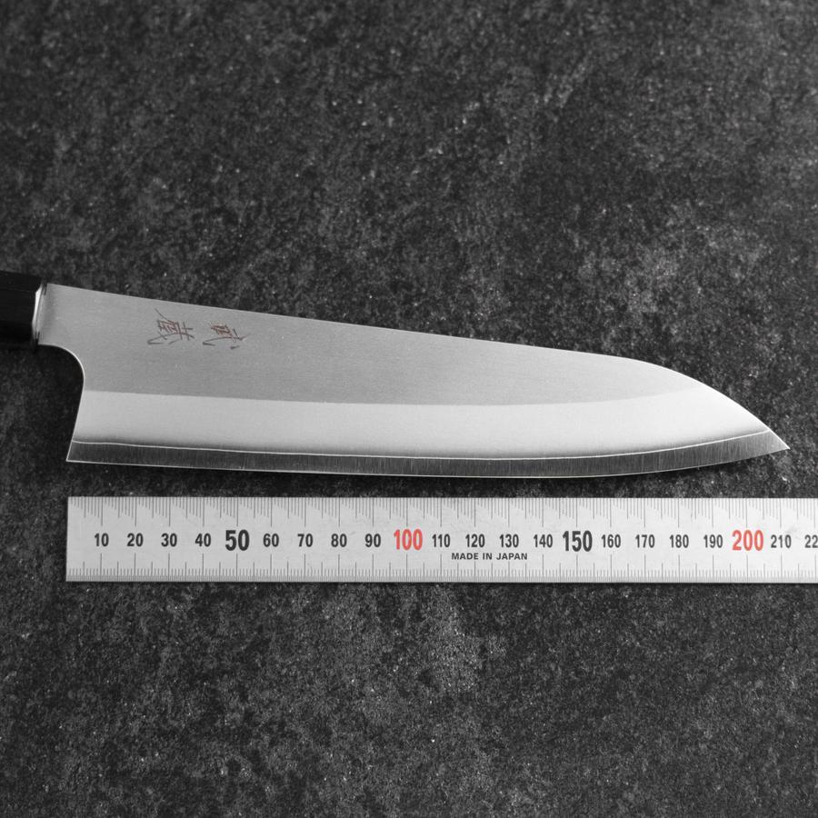 Gyuto Silver Steel #3 Kasumi Büffelhorn und Walnussholz Griff 210mm - Image 7