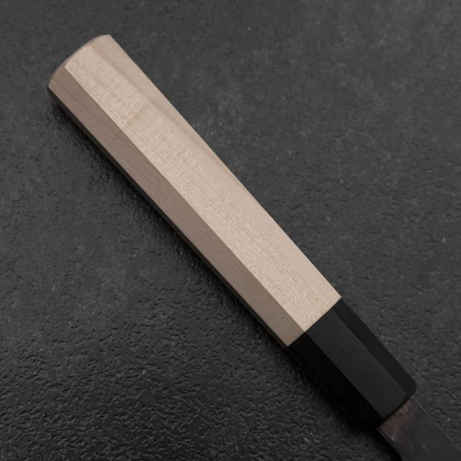 Gyuto White Steel #2 Kurouchi Büffelhorn und Magnolienholz Griff 240mm - Image 6