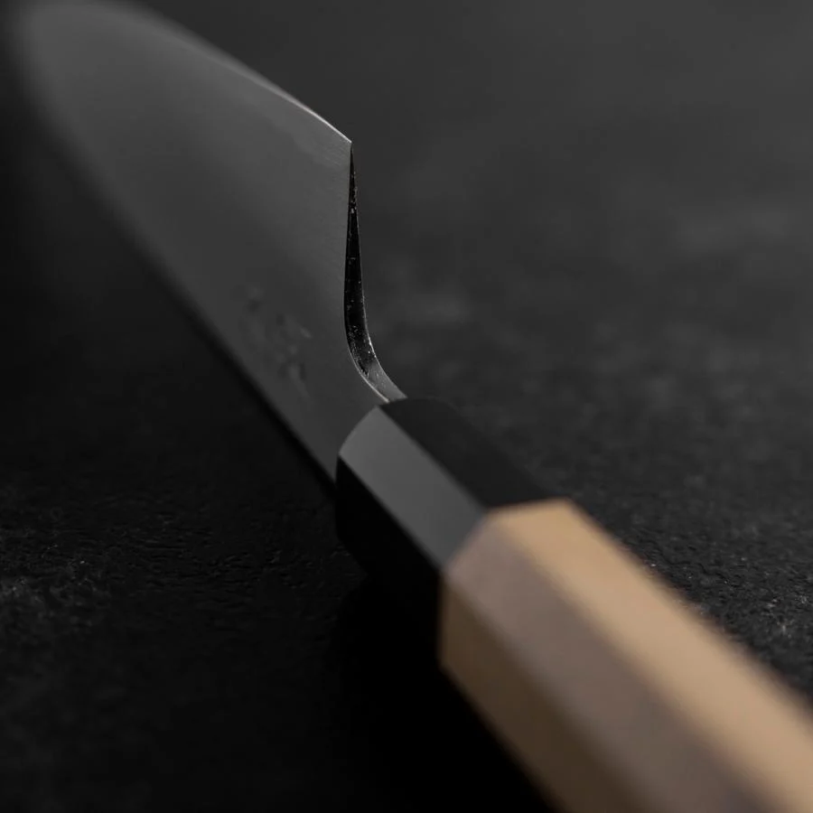 Gyuto White Steel #2 Poliert Büffelhorn und Magnolienholz Griff 165mm - Image 4