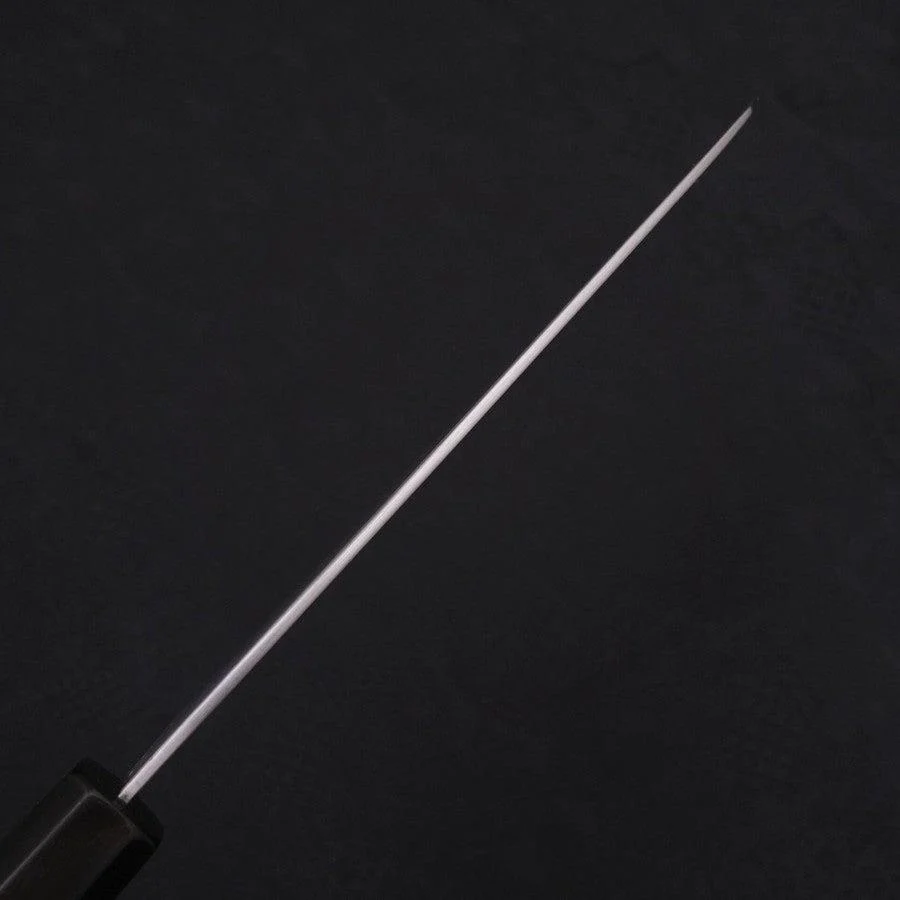 Gyuto White Steel #2 Super Poliert Büffelhorn und Ebenholz Griff 190mm - Image 5
