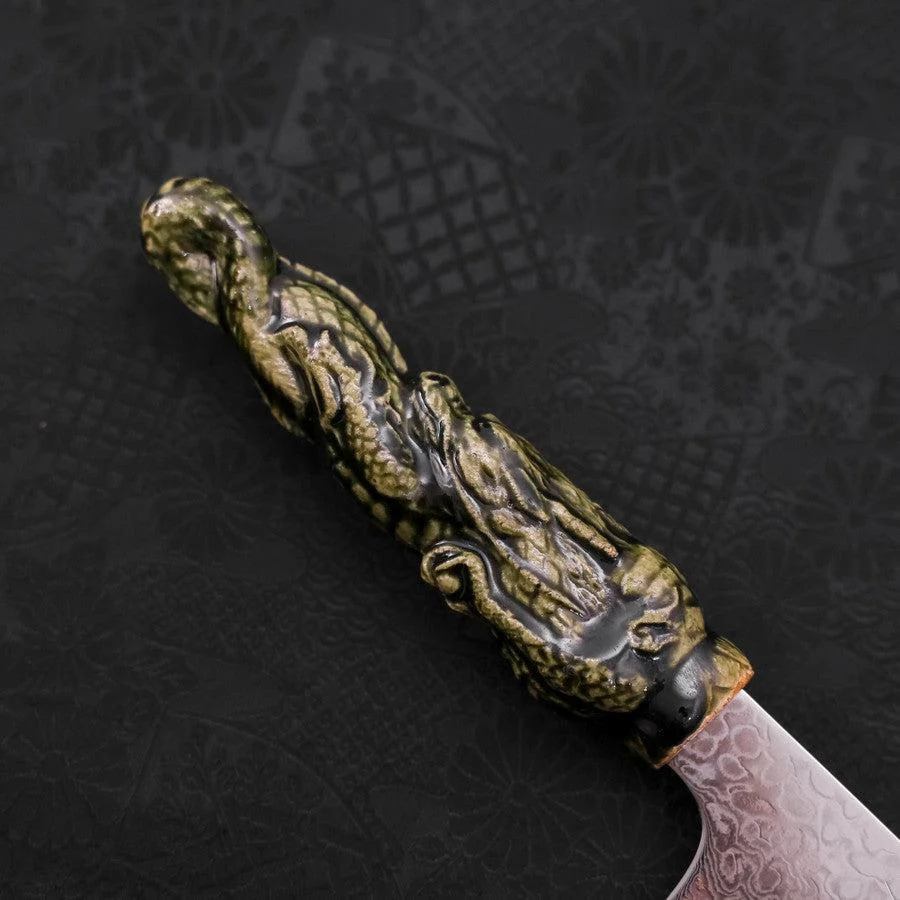 Gyuto ZA-18 Damast Keramik Drachen Griff 210mm - Image 6