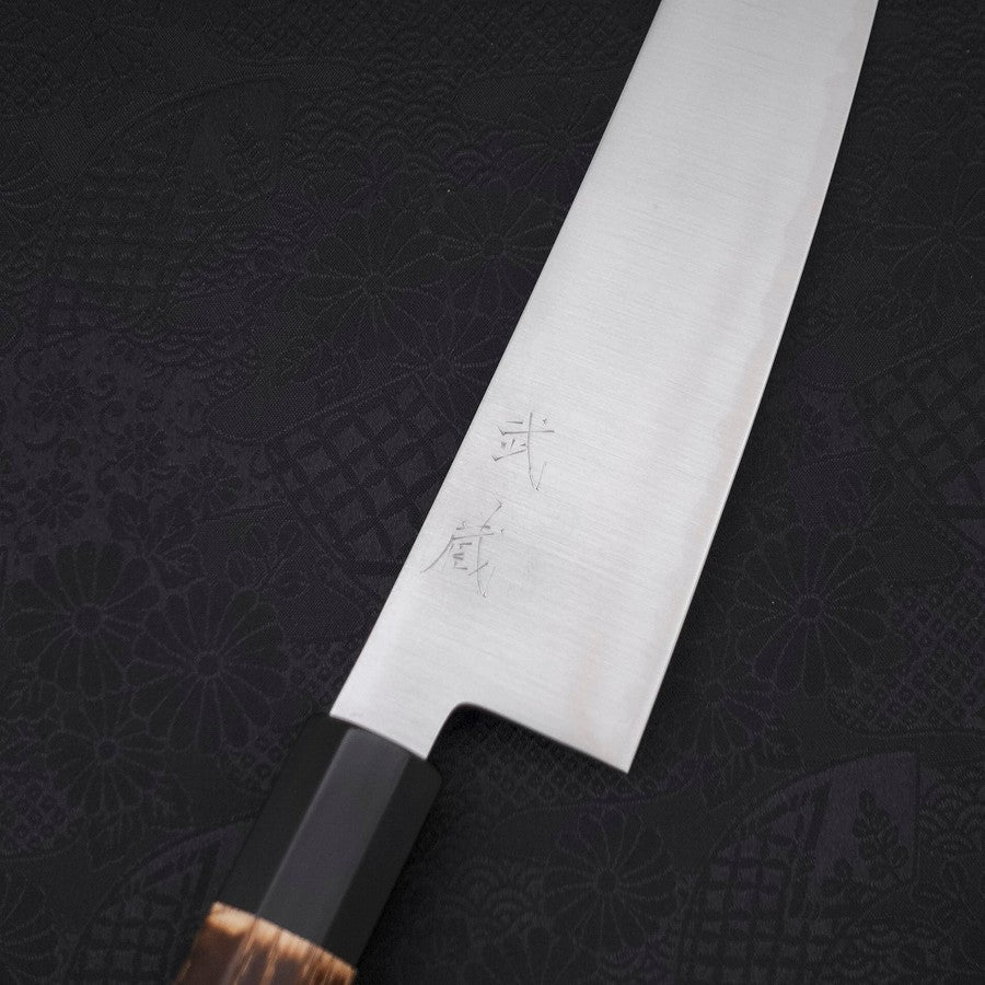 Gyuto ZDP-189 Poliert Büffelhorn und Kastanienholz Griff 210mm - Image 3