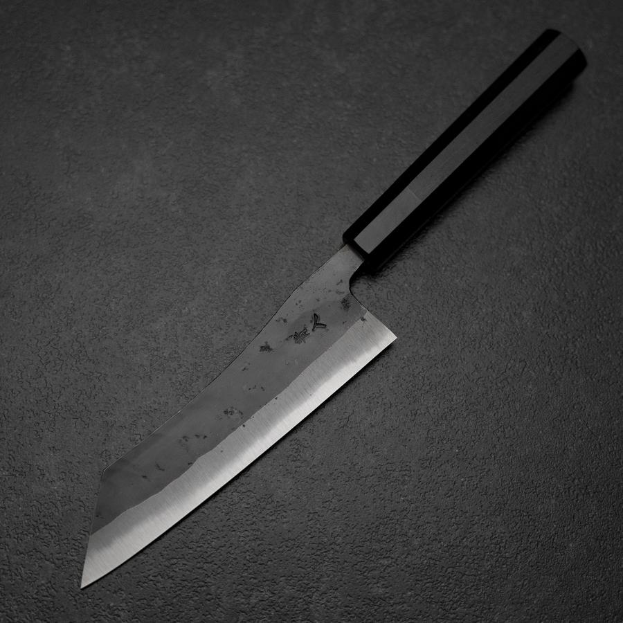 Hakata Blue Steel #2 Kurouchi Büffelhorn und Ebenholz Griff 165mm - Image 2