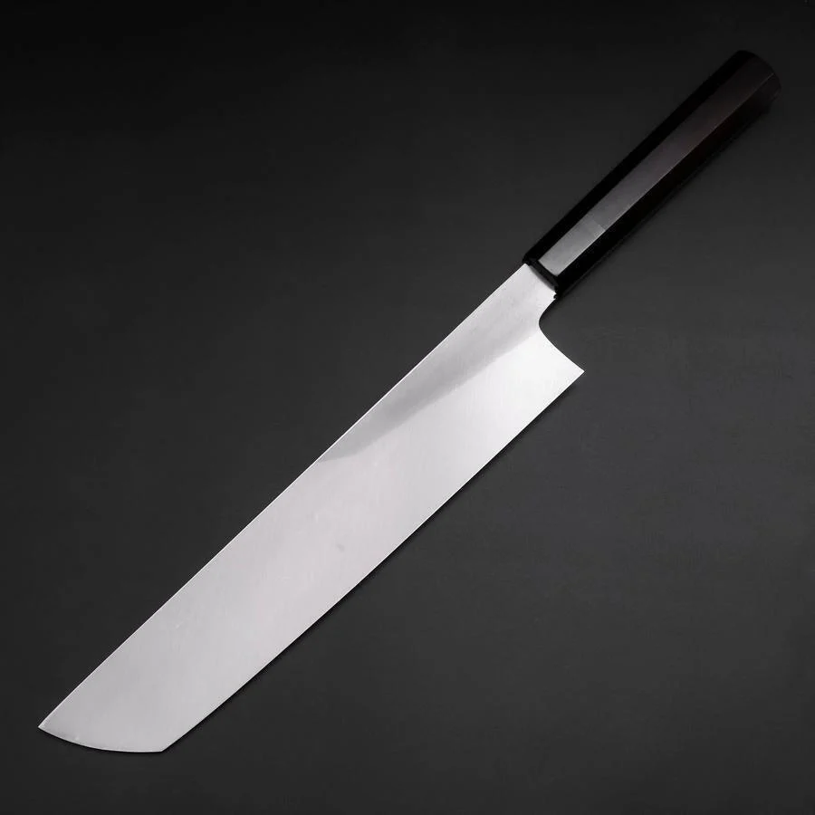 Hamokiri(Honekiri) White Steel #2 Kasumi Büffelhorn und Ebenholz Griff 300mm - Image 2