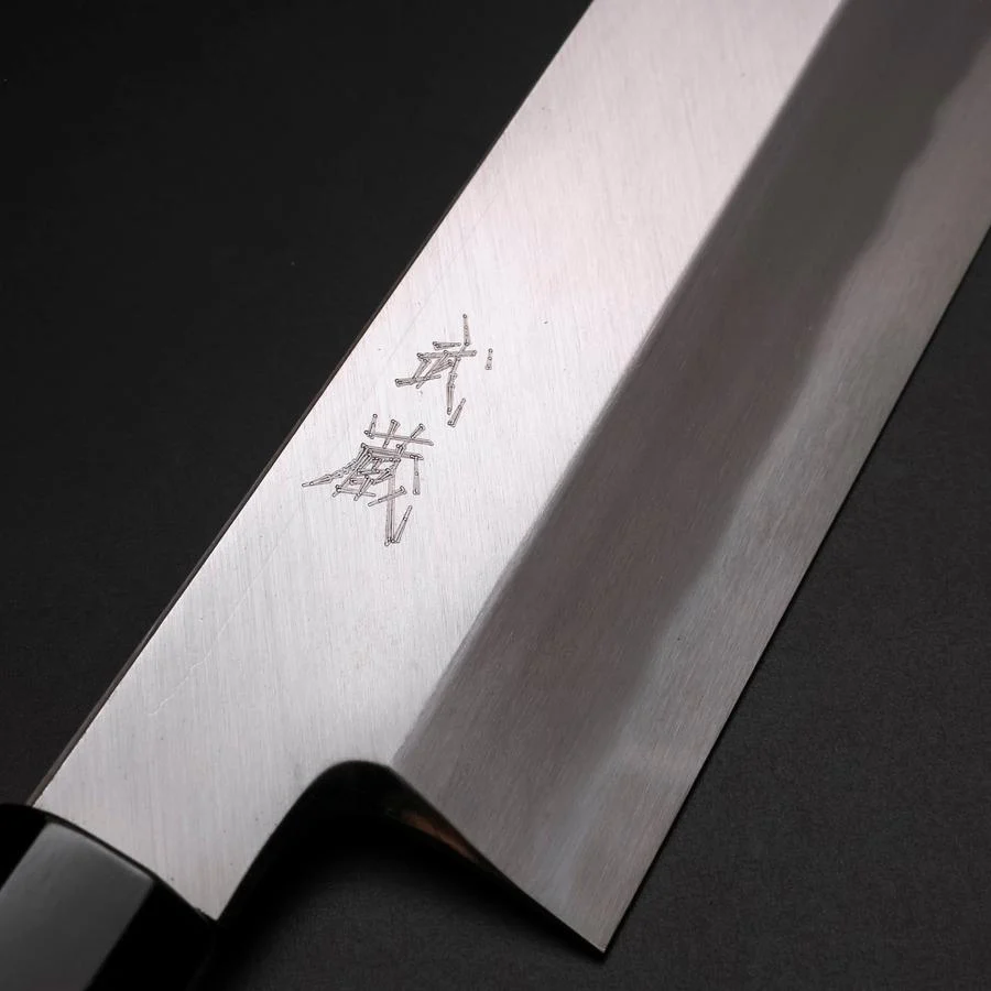 Hamokiri(Honekiri) White Steel #2 Kasumi Büffelhorn und Ebenholz Griff 300mm - Image 3