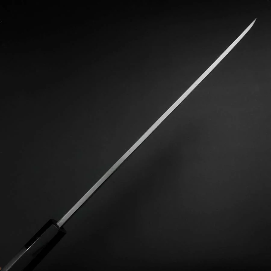 Hamokiri(Honekiri) White Steel #2 Kasumi Büffelhorn und Ebenholz Griff 300mm - Image 5