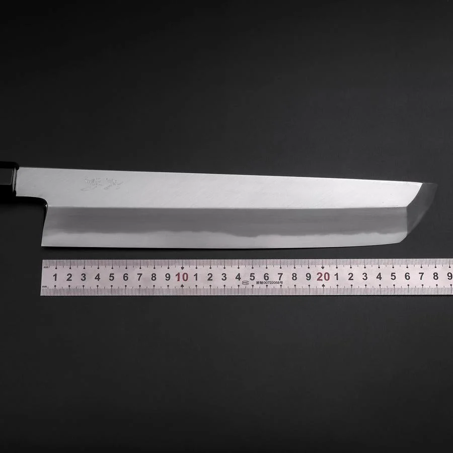 Hamokiri(Honekiri) White Steel #2 Kasumi Büffelhorn und Ebenholz Griff 300mm - Image 6