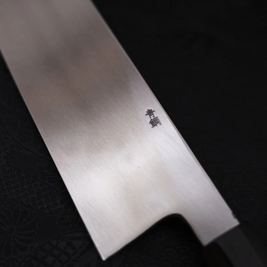 Hamokiri(Honekiri) White Steel #2 Kasumi Büffelhorn und Ebenholz Griff 300mm - Image 3