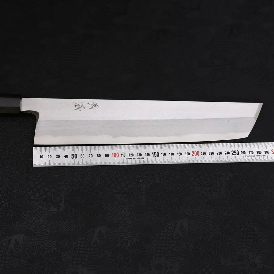 Hamokiri(Honekiri) White Steel #2 Kasumi Büffelhorn und Ebenholz Griff 300mm - Image 7