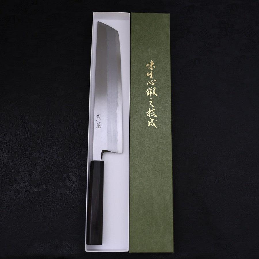 Hamokiri(Honekiri) White Steel #2 Kasumi Büffelhorn und Ebenholz Griff 300mm - Image 8