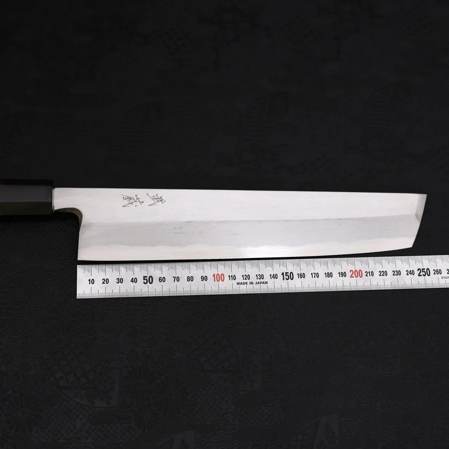 Hamokiri(Honekiri) White Steel #2 Kasumi Büffelhorn und Ebenholz Griff 270mm - Image 7