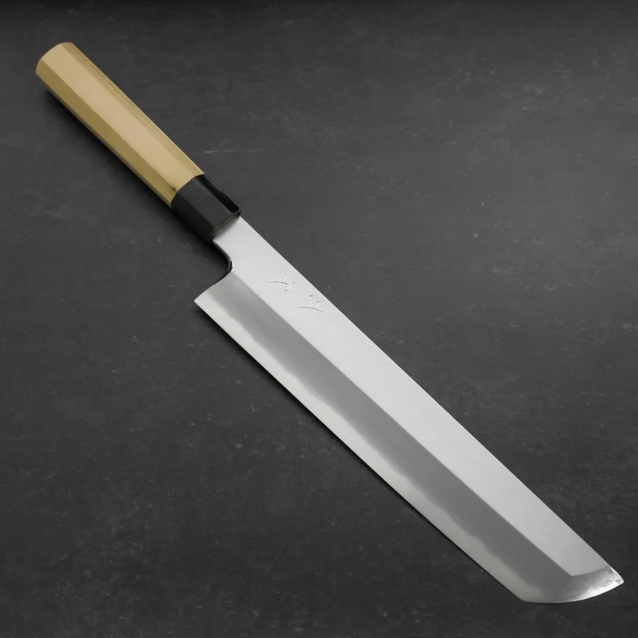 Hamokiri(Honekiri) White Steel #2 Kasumi Büffelhorn und Magnolienholz Griff 300mm