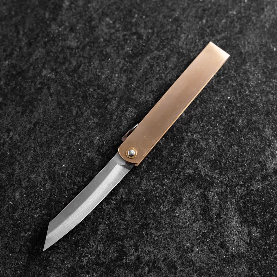 Higonokami Aogami 100mm Messing (Vertikaler Typ) - Image 2