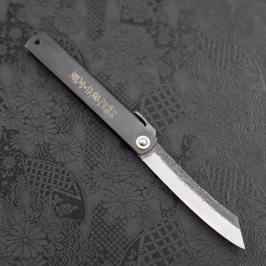 Higonokami Aogami Schwarzes Kurouchi Tsuchime 120mm