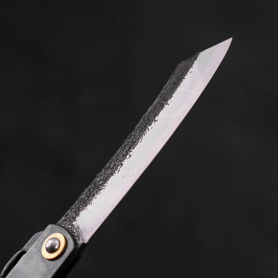 Higonokami Aogami Schwarzes Kurouchi Tsuchime 120mm - Image 3