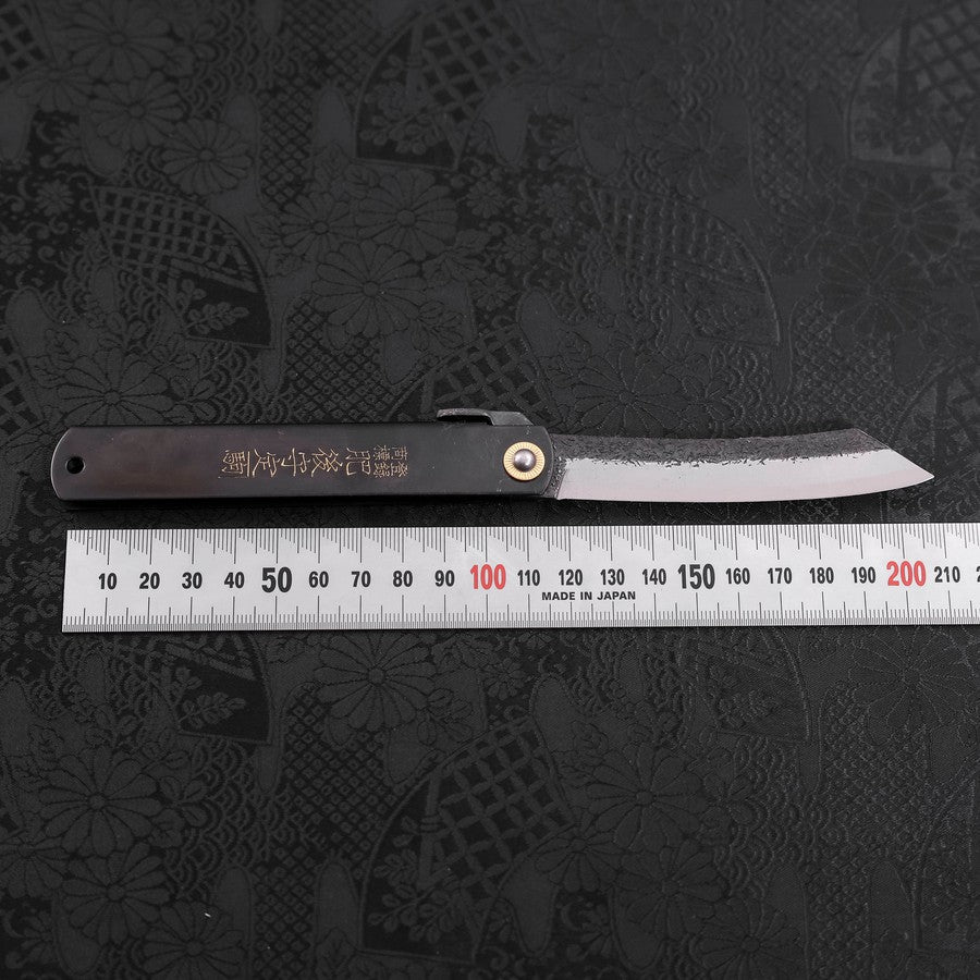 Higonokami Aogami Schwarzes Kurouchi Tsuchime 120mm - Image 4