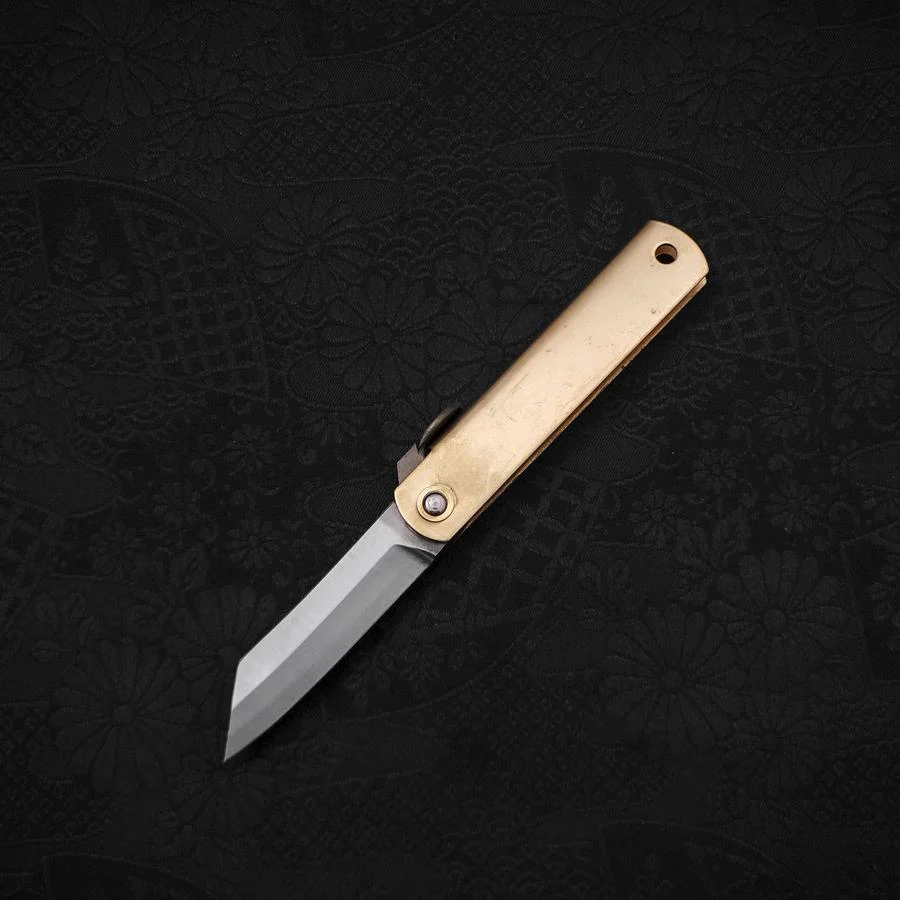 Higonokami Aogami 55mm mit Lederetui in Braun - Image 2